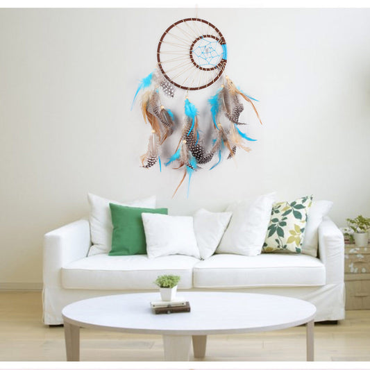 Home Decoration Wall Hanging Wing Mao Woven Sun and Moon Dream Catcher
