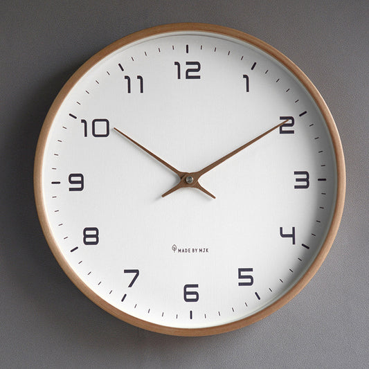 Nordic Solid Wood Simple Wall Clock